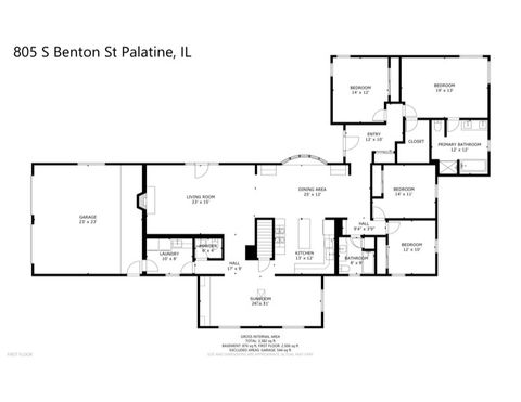 Tiny photo for 805 S Benton Street, Palatine, IL 60067 (MLS # 12467298)