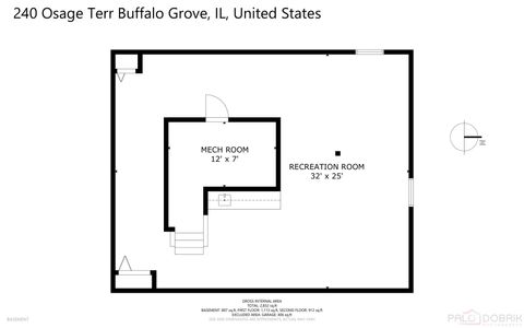 Tiny photo for 240 Osage Terrace, Buffalo Grove, IL 60089 (MLS # 12587273)