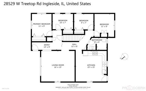 Tiny photo for 28529 W Treetop Road, Ingleside, IL 60041 (MLS # 12570525)