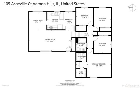 Tiny photo for 105 Asheville Court, Vernon Hills, IL 60061 (MLS # 12572160)
