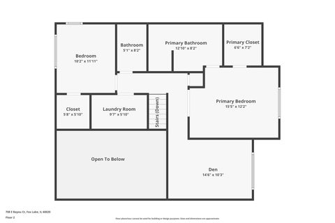 Tiny photo for 708 E Bayou Court, Fox Lake, IL 60020 (MLS # 12731258)
