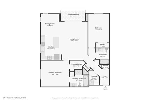 Tiny photo for 1277 E Thacker Street #303, Des Plaines, IL 60016 (MLS # 12576412)