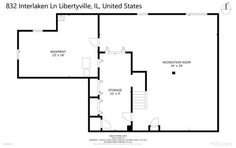 Tiny photo for 832 interlaken Lane, Libertyville, IL 60048 (MLS # 12492933)