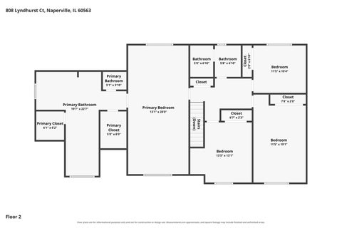Tiny photo for 808 Lyndhurst Court, Naperville, IL 60563 (MLS # 12749730)