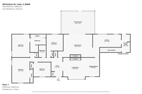 Tiny photo for 496 Rulison Drive, Loda, IL 60948 (MLS # 12712875)