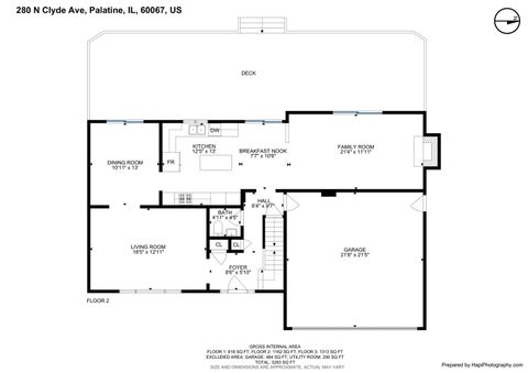 Tiny photo for 260 N Clyde Avenue, Palatine, IL 60067 (MLS # 12455476)