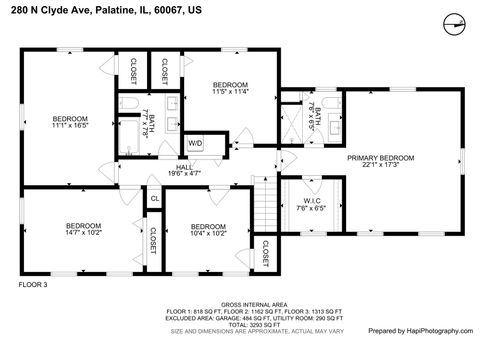 Tiny photo for 260 N Clyde Avenue, Palatine, IL 60067 (MLS # 12455476)