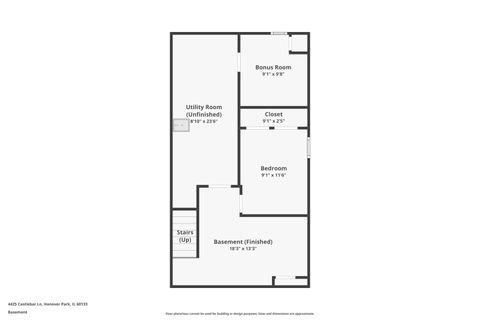 Tiny photo for 4425 Castlebar Lane, Hanover Park, IL 60133 (MLS # 12603742)
