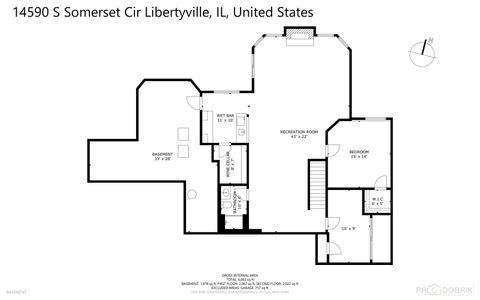 Tiny photo for 14590 S Somerset Circle, Green Oaks, IL 60048 (MLS # 12401897)
