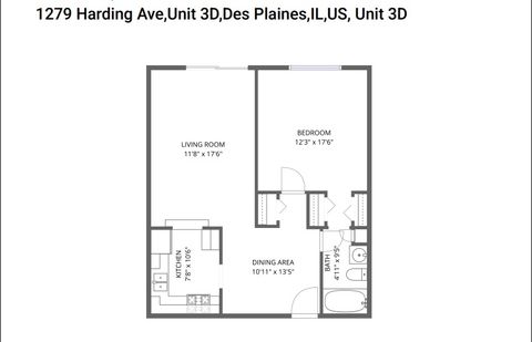 Tiny photo for 1279 Harding Avenue #3D, Des Plaines, IL 60016 (MLS # 12521516)