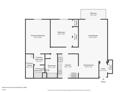 Tiny photo for 900 W Sunset Drive #410, Glenwood, IL 60425 (MLS # 12443677)
