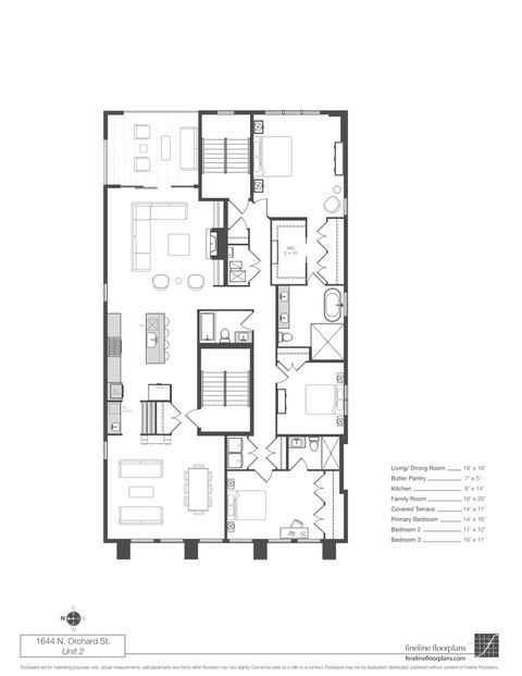 Tiny photo for 1646 N Orchard Street #2, Chicago, IL 60614 (MLS # 12526135)
