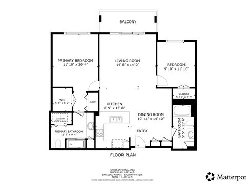 Tiny photo for 1 S Lincoln Avenue #206, Lombard, IL 60148 (MLS # 12546987)