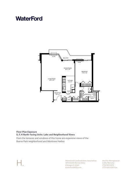 Tiny photo for 4170 N Marine Drive #12H, Chicago, IL 60613 (MLS # 12690927)