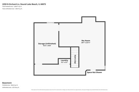 Tiny photo for 2259 N Orchard Lane, Round Lake Beach, IL 60073 (MLS # 12758753)