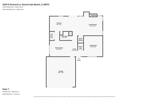 Tiny photo for 2259 N Orchard Lane, Round Lake Beach, IL 60073 (MLS # 12758753)