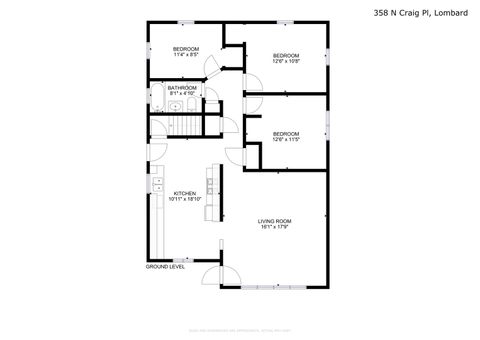 Tiny photo for 358 N Craig Place, Lombard, IL 60148 (MLS # 12480279)