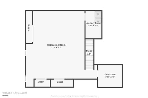 Tiny photo for 14552 Club Circle Drive, Oak Forest, IL 60452 (MLS # 12767275)