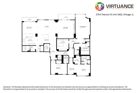 Tiny photo for 270 E Pearson Street #1402, Chicago, IL 60611 (MLS # 12525676)