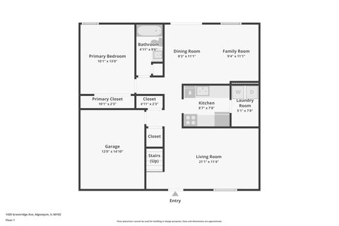 Tiny photo for 1420 Greenridge Avenue, Algonquin, IL 60102 (MLS # 12533411)