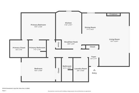 Tiny photo for 8150 Brookside Drive #204, Palos Park, IL 60464 (MLS # 12604043)