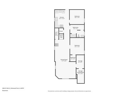 Tiny photo for 2842 N 74th Court, Elmwood Park, IL 60707 (MLS # 12560431)