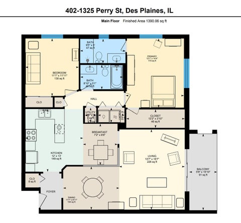 Tiny photo for 1325 PERRY Street #402, Des Plaines, IL 60016 (MLS # 12752009)