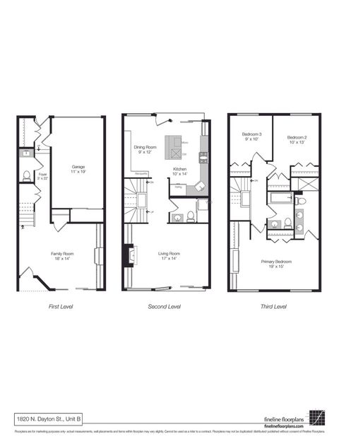 Tiny photo for 1820 N Dayton Street #B, Chicago, IL 60614 (MLS # 12611341)