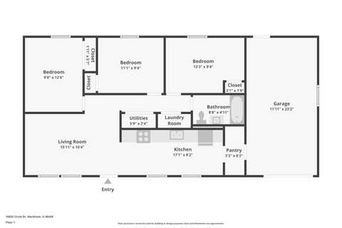 Tiny photo for 16032 Circle Drive, Markham, IL 60428 (MLS # 12650171)