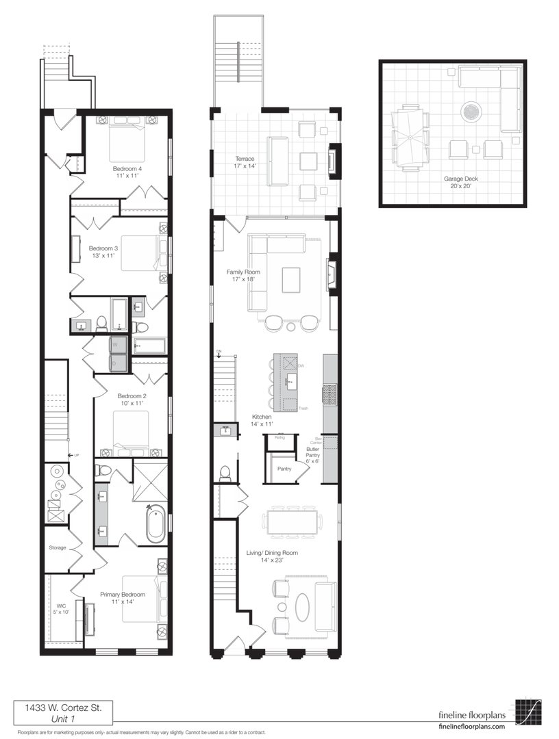 1433 W Cortez Street 1