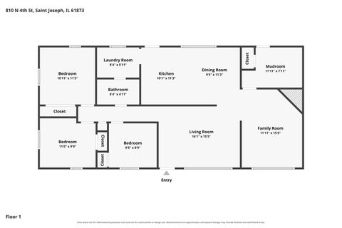 Tiny photo for 810 N 4th Street, St. Joseph, IL 61873 (MLS # 12733348)