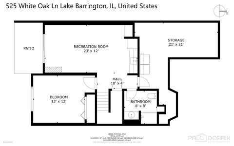 Tiny photo for 525 WHITE OAK Lane #26525, Lake Barrington, IL 60010 (MLS # 12670377)