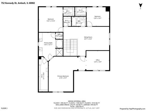 Tiny photo for 752 Kennedy Drive, Antioch, IL 60002 (MLS # 12507214)