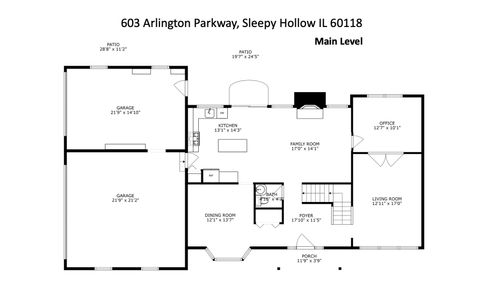 Tiny photo for 603 Arlington Parkway, Sleepy Hollow, IL 60118 (MLS # 12580098)