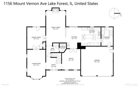 Tiny photo for 1156 Mount Vernon Avenue, Lake Forest, IL 60045 (MLS # 12492241)