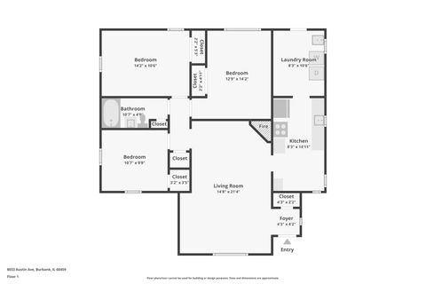 Tiny photo for 8033 Austin Avenue, Burbank, IL 60459 (MLS # 12525390)