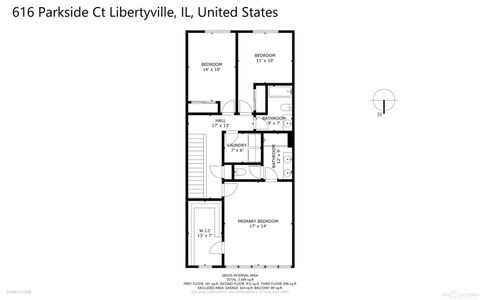 Tiny photo for 616 Parkside Court, Libertyville, IL 60048 (MLS # 12505462)