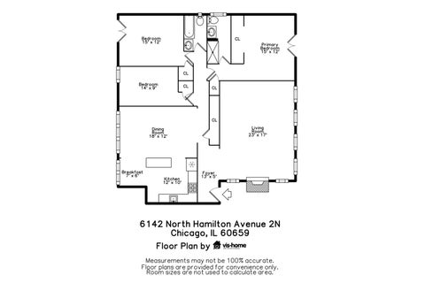 Tiny photo for 6142 N Hamilton Avenue #2N, Chicago, IL 60659 (MLS # 12753619)