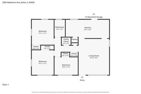 Tiny photo for 2302 Madonna Avenue, Joliet, IL 60436 (MLS # 12699575)