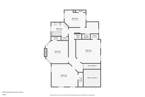 Tiny photo for 1003 N Chicago Street, Pontiac, IL 61764 (MLS # 12634711)