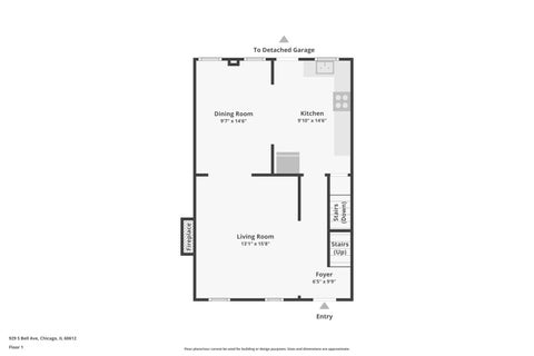 Tiny photo for 929 S Bell Avenue, Chicago, IL 60612 (MLS # 12792275)