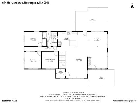 Tiny photo for 654 Harvard Avenue, Barrington, IL 60010 (MLS # 12637529)