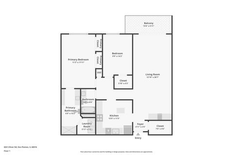 Tiny photo for 650 S River Road #306, Des Plaines, IL 60016 (MLS # 12474636)