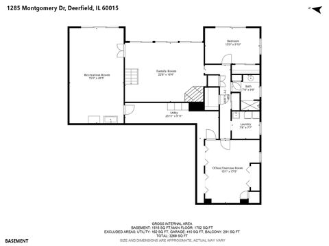 Tiny photo for 1285 Montgomery Drive, Deerfield, IL 60015 (MLS # 12558937)