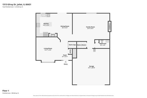 Tiny photo for 1313 Gilray Drive, Joliet, IL 60431 (MLS # 12771874)