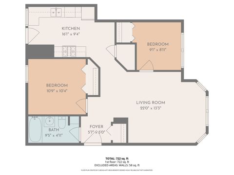 Tiny photo for 6312 N Richmond Street #2B, Chicago, IL 60659 (MLS # 12584097)