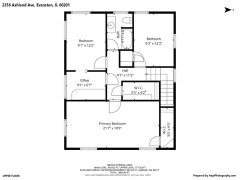 Tiny photo for 2356 Ashland Avenue, Evanston, IL 60201 (MLS # 12508633)