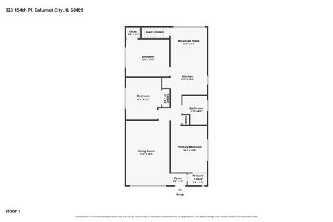 Tiny photo for 323 154th Place, Calumet City, IL 60409 (MLS # 12770601)