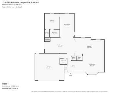 Tiny photo for 1554 CHICKASAW Drive, Naperville, IL 60563 (MLS # 12725338)