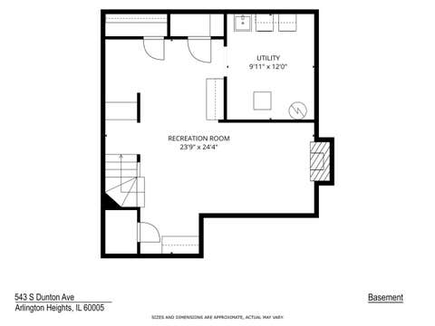 Tiny photo for 543 S Dunton Avenue, Arlington Heights, IL 60005 (MLS # 12705490)
